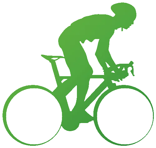 Cyclist silhouette
